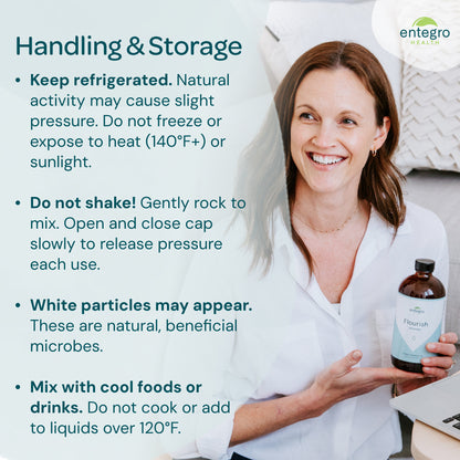 1 Flourish Original Living Probiotic + Dosing Glass | Simple Habits Starter Kit